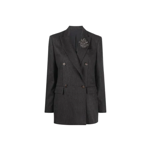 Brunello Cucinelli Серый Женские Офисные Костюмы