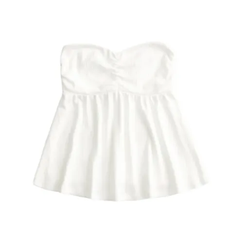 Hollister Белые Женские Топы без бретелек