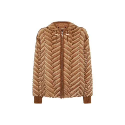 FENDI Куртки и Пальто Женские Коричневый