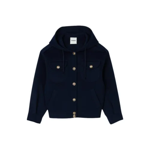 Sandro Куртки и Пальто Женские Темно-синий