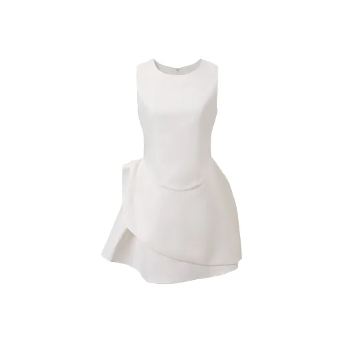 Vine Color Без рукавов Платье Женское