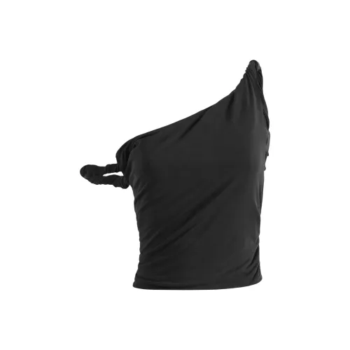 GOOD AMERICAN Топ на бретелях Женский Черный