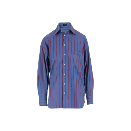 ETRO Синие Женские Рубашки