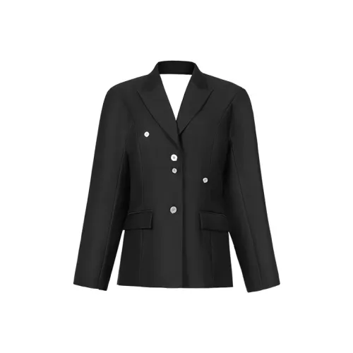 C2H4 Черный Женские Офисные Костюмы