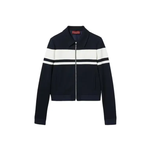 GUCCI SS25 Куртки и пальто Женские Темно-синий