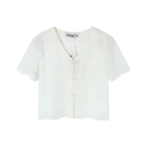 JESSYLINE Экрю Женские Рубашки