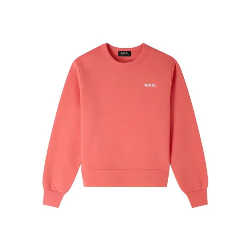 A.P.C SS24 Свитшот Женский Малиновый