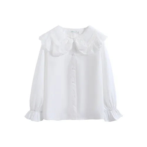 MISTVB Белые Женские Рубашки