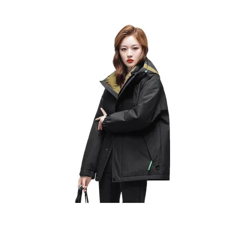 YAYA Черные Женские Пуховики