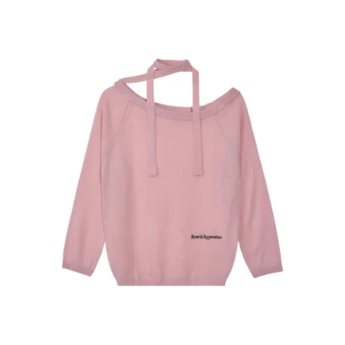 Rest Recreation SS25 Одно плечо KNIT Топ Трикотаж Женский Розовый Розовый