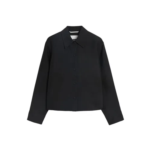 JIL SANDER SS25 Куртки и Пальто Женские Черный