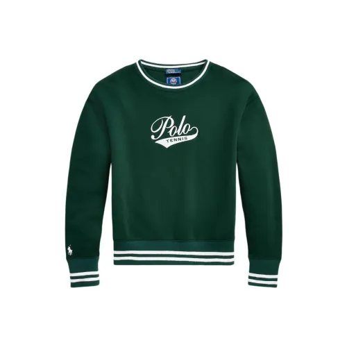 Polo Ralph Lauren Wimbledon Теннис Открыто Коллекция SS24 Свитшот Женские Лесной мшистый Агат