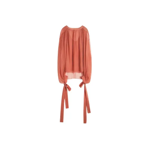 Lanvin SS25 Рубашка Унисекс Оранжевый