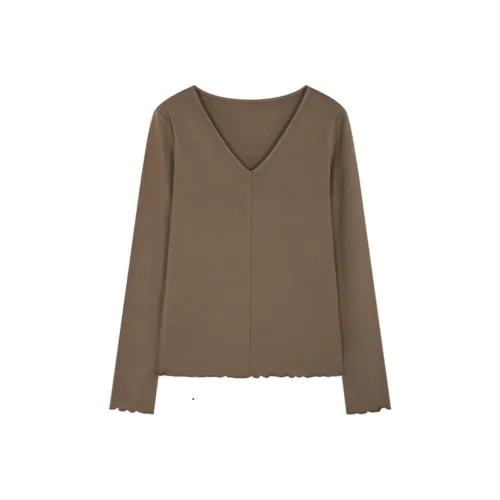 Mo Han Yi Mei Трикотаж Женский Кофейный