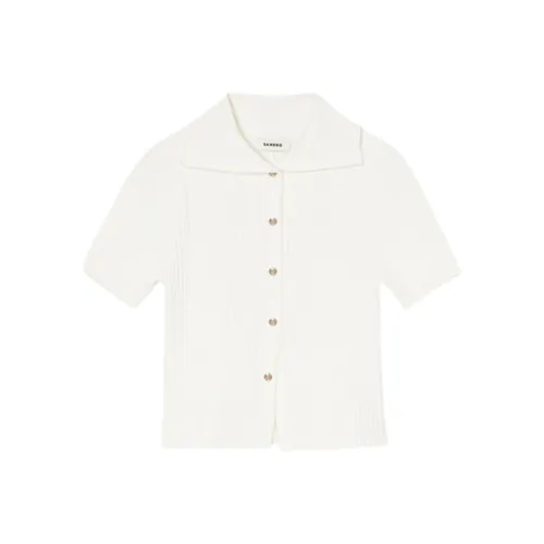 SANDRO Белый Женские Трикотаж