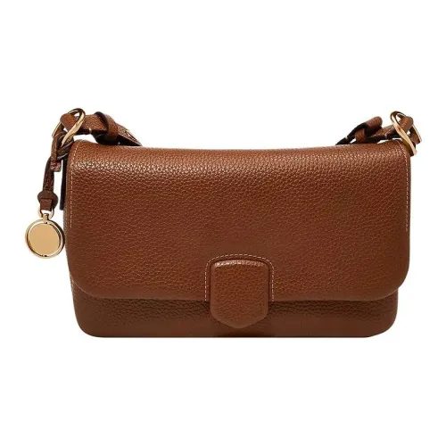 FOSSIL Кожа Сумка через плечо Женская Средняя Коричневая