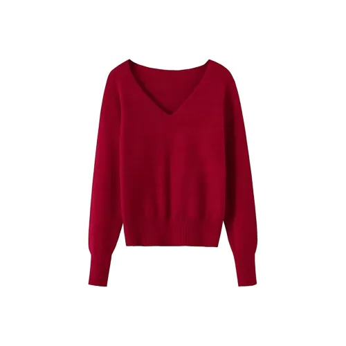 CDAYU Красный Женские Трикотаж