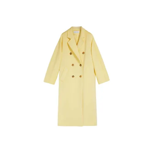 MaxMara Пальто Женское Светло-Желтое