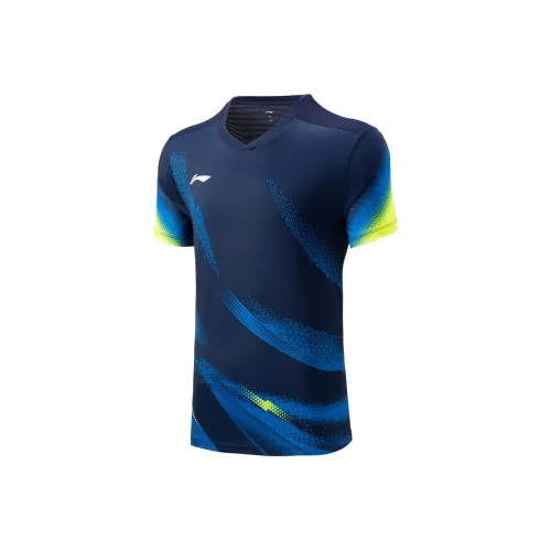 LINING Badminton Series T-Shirt Унисекс Морской Синий