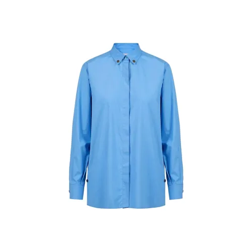 Цвет айсберга Небесно-голубой Женские Рубашки