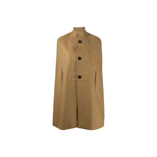 SAINT LAURENT Коричневое Женское Пальто