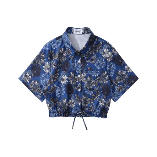 BEAR UNION Синие Женские Рубашки