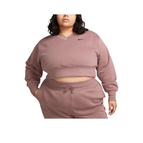 nike Sportswear Phoenix Fleece Толстовка Женская Дымчатый Лиловый Черный