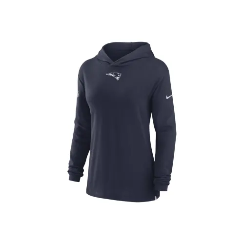 Nike Dri FIT Sideline NFL New England Patriots Толстовка Женская Морской Синий