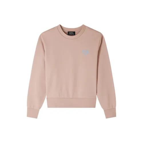 A.P.C FW24 Свитшот Женский Розовый
