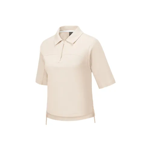 Skechers Mountain and Wild Outdoor Series Поло Женские Яичный Белый Цвет