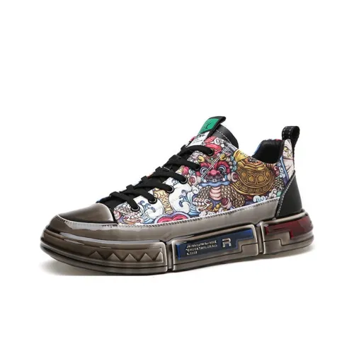 SENJIALUO Износостойкий Легкий Дышащий и Нескользящий. Низкий Топ Кеды Мужской Черный