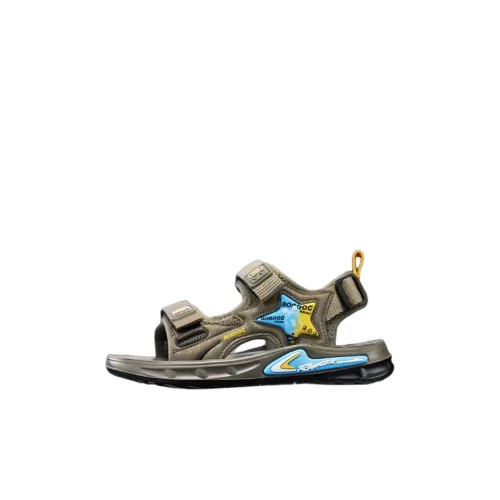 BOBDOG HOUSE Противоскользящие и Дышащие Низкие Детские Сандалии Хаки