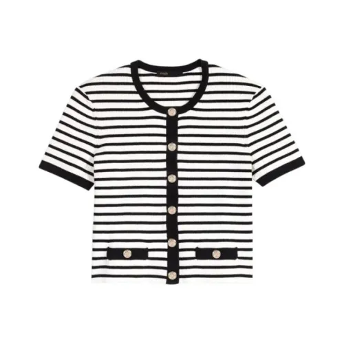 Maje Трикотаж Женский Черный Белый