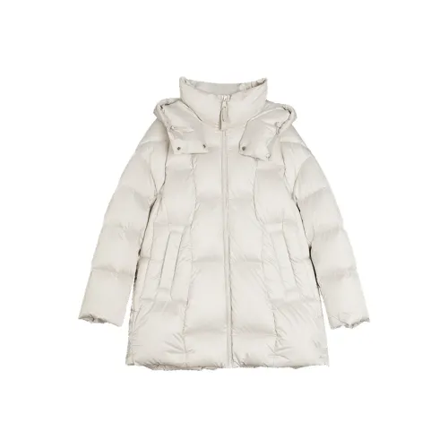 ELLE Экрю Женские Пуховики