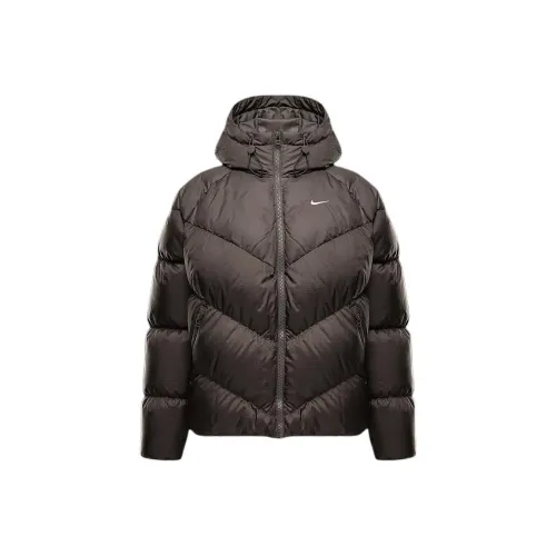 Nike Sportswear Рудный Серый/Белый Женские Пуховики