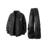 Черный топ + Черные брюки