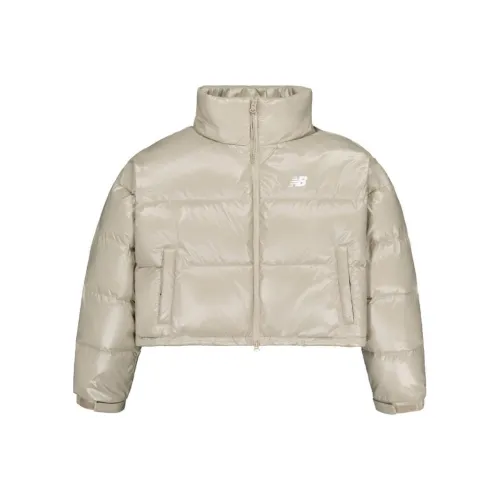 New Balance Пуховик Женский Темный Хаки