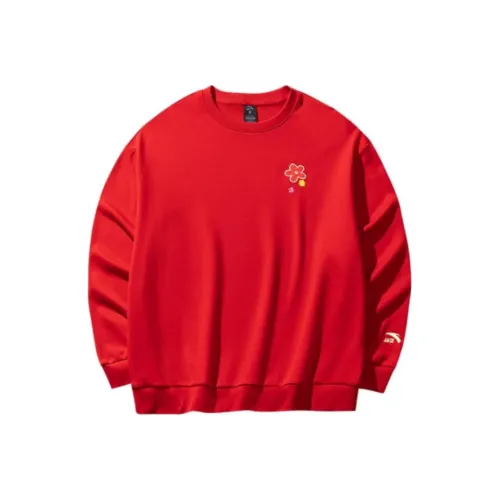 ANTA Good Things Happen Свитшот Женский Богатый Красный