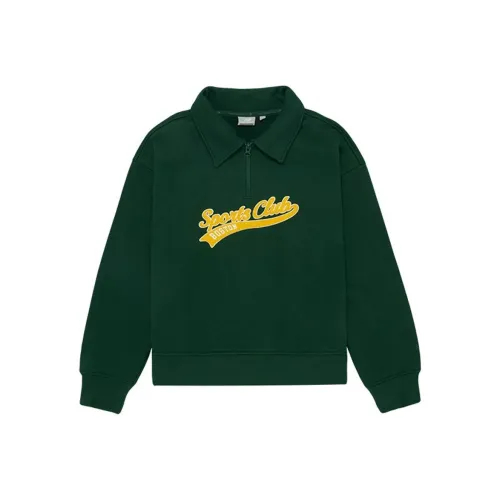 New Balance совместный бренд Толстовка Женская Армейский зеленый