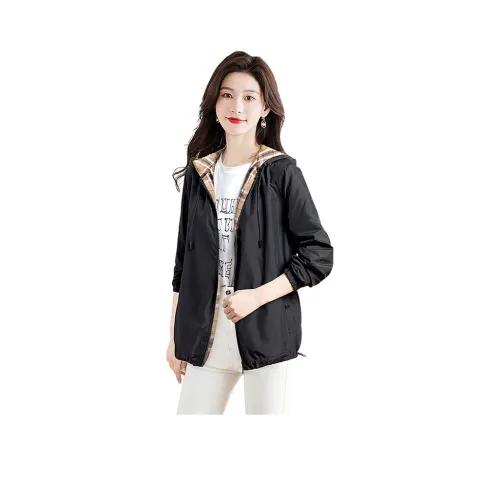 Cypress House Куртка Женская Черный и Хаки и В клетку