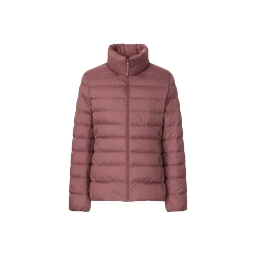 UNIQLO Пуховик Женский Розовый Красный