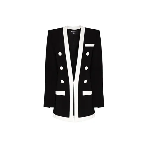 BALMAIN Черный/Белый Женские Офисные Костюмы