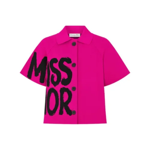 DIOR FW24 Куртки и Пальто Женские Фуксия