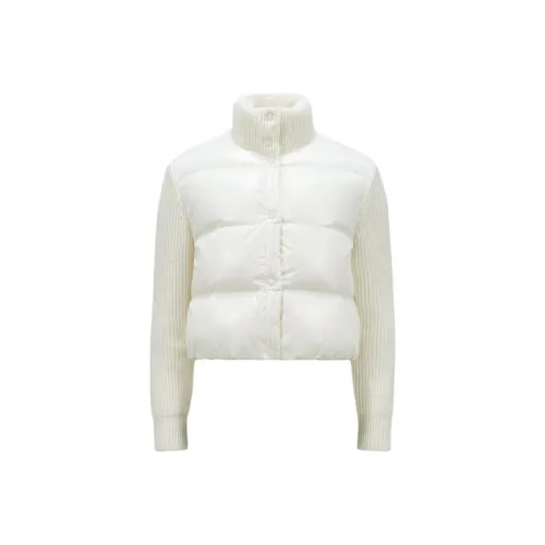 Moncler Пуховик Женские Айвори Белый