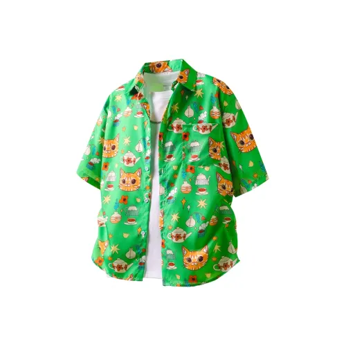 BEAR UNION Зеленая унисекс рубашка