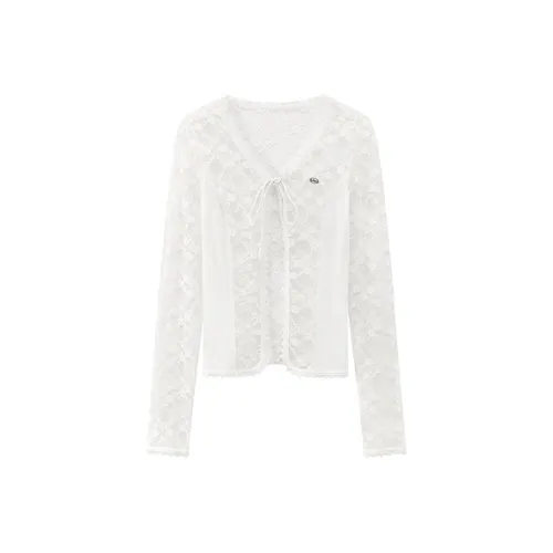 CHUU Шифон Рубашка Женская Белая