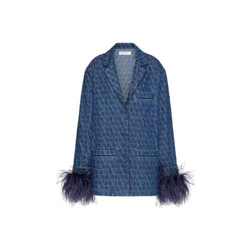 Valentino Куртки и Пальто Женские Синие