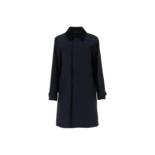 A.P.C Морской синий Женское пальто