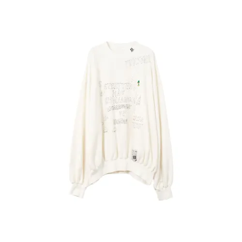 Maison Mihara Yasuhiro SS25 Толстовка Женская Белая