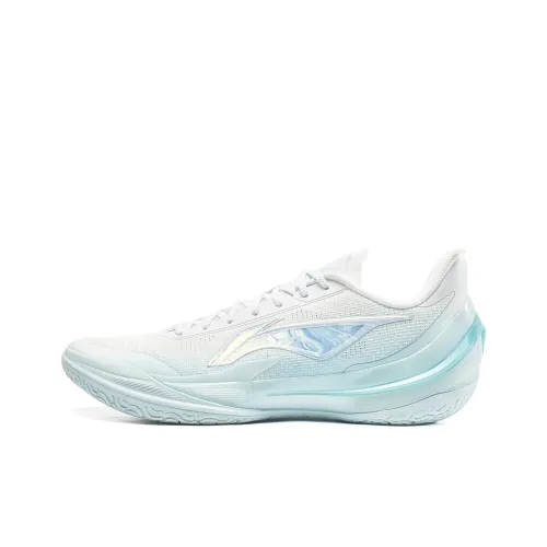 LINING Blade 5 V2 Баскетбольные кроссовки Низкий топ Белый Синий Мужской